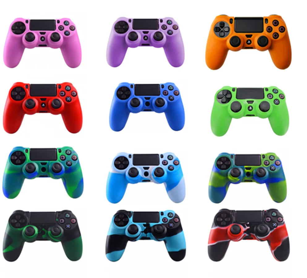 New Design PS4 Controller Skin Protective Camo Silicone Rubber Case Cover Grip For PS4 /Pro/ Slim Gamepad Accessories