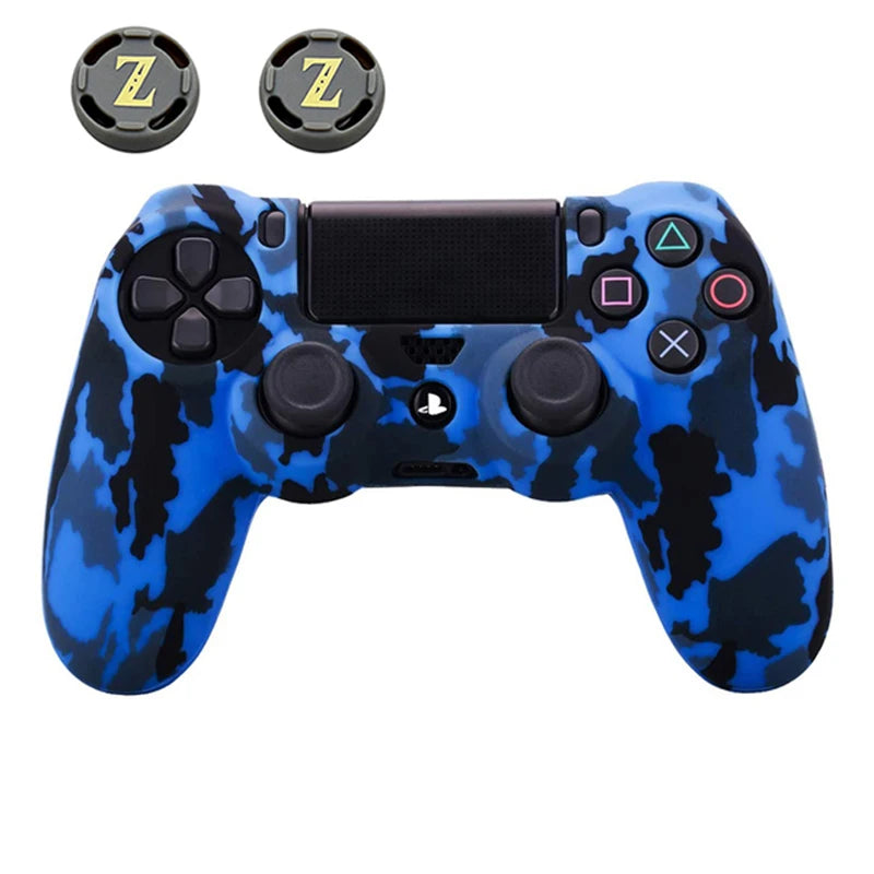 New Design PS4 Controller Skin Protective Camo Silicone Rubber Case Cover Grip For PS4 /Pro/ Slim Gamepad Accessories
