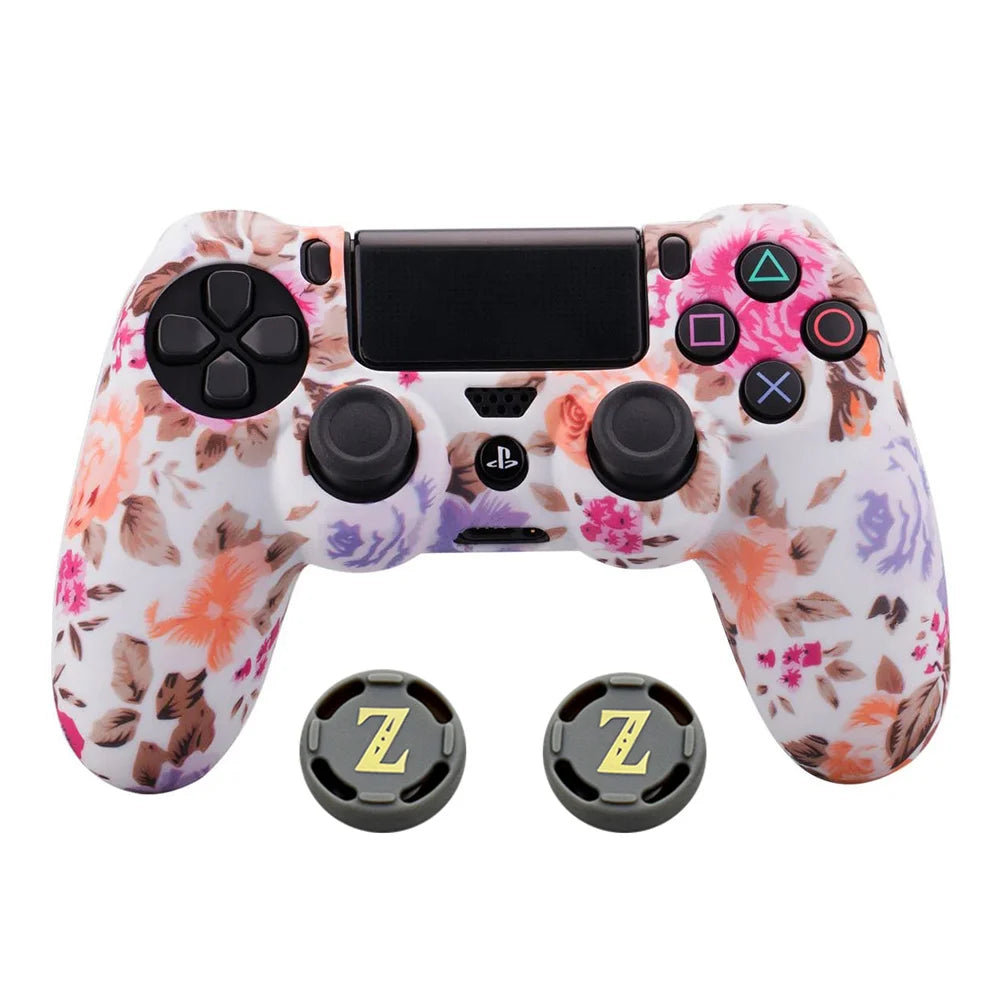 New Design PS4 Controller Skin Protective Camo Silicone Rubber Case Cover Grip For PS4 /Pro/ Slim Gamepad Accessories
