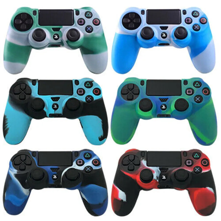 New Design PS4 Controller Skin Protective Camo Silicone Rubber Case Cover Grip For PS4 /Pro/ Slim Gamepad Accessories