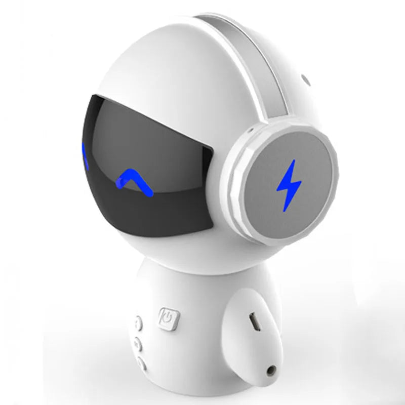 Intelligent Stereo Robot Bluetooth Speaker Noise Cancelling Hands-free Call Robot Speaker Power Bank