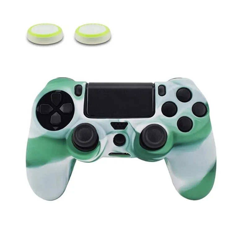 New Design PS4 Controller Skin Protective Camo Silicone Rubber Case Cover Grip For PS4 /Pro/ Slim Gamepad Accessories