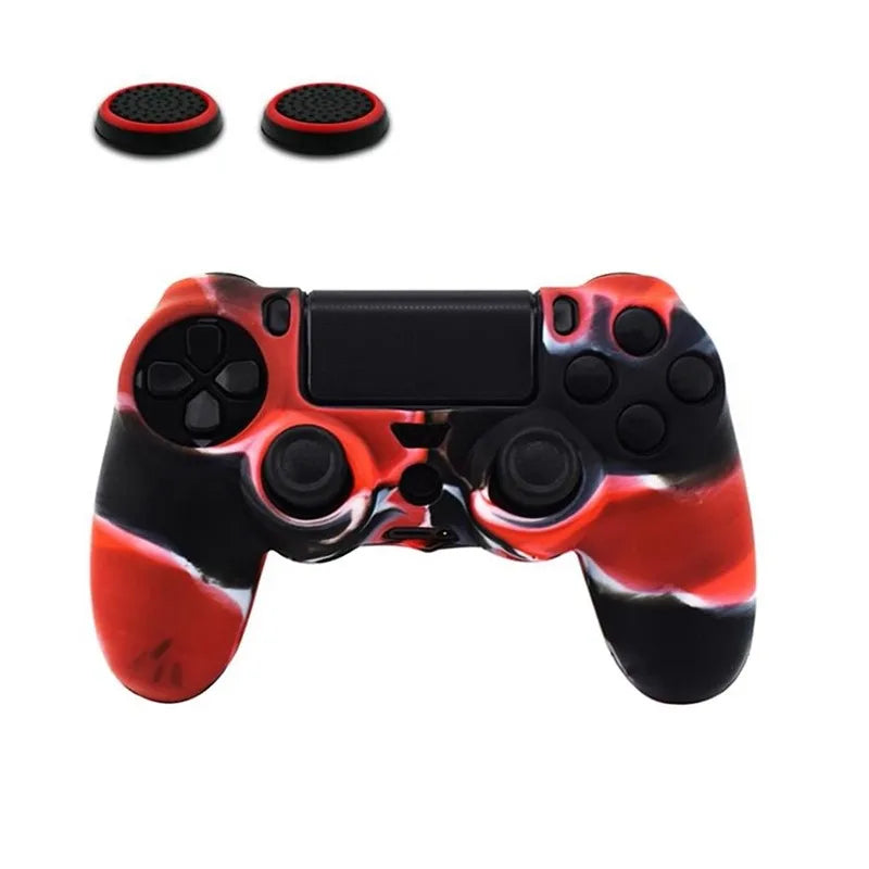 New Design PS4 Controller Skin Protective Camo Silicone Rubber Case Cover Grip For PS4 /Pro/ Slim Gamepad Accessories