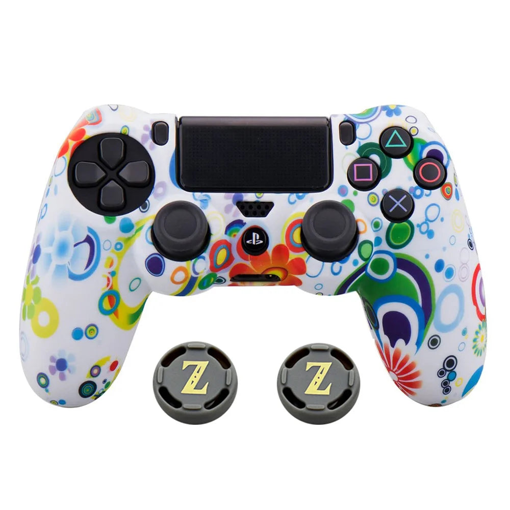 New Design PS4 Controller Skin Protective Camo Silicone Rubber Case Cover Grip For PS4 /Pro/ Slim Gamepad Accessories