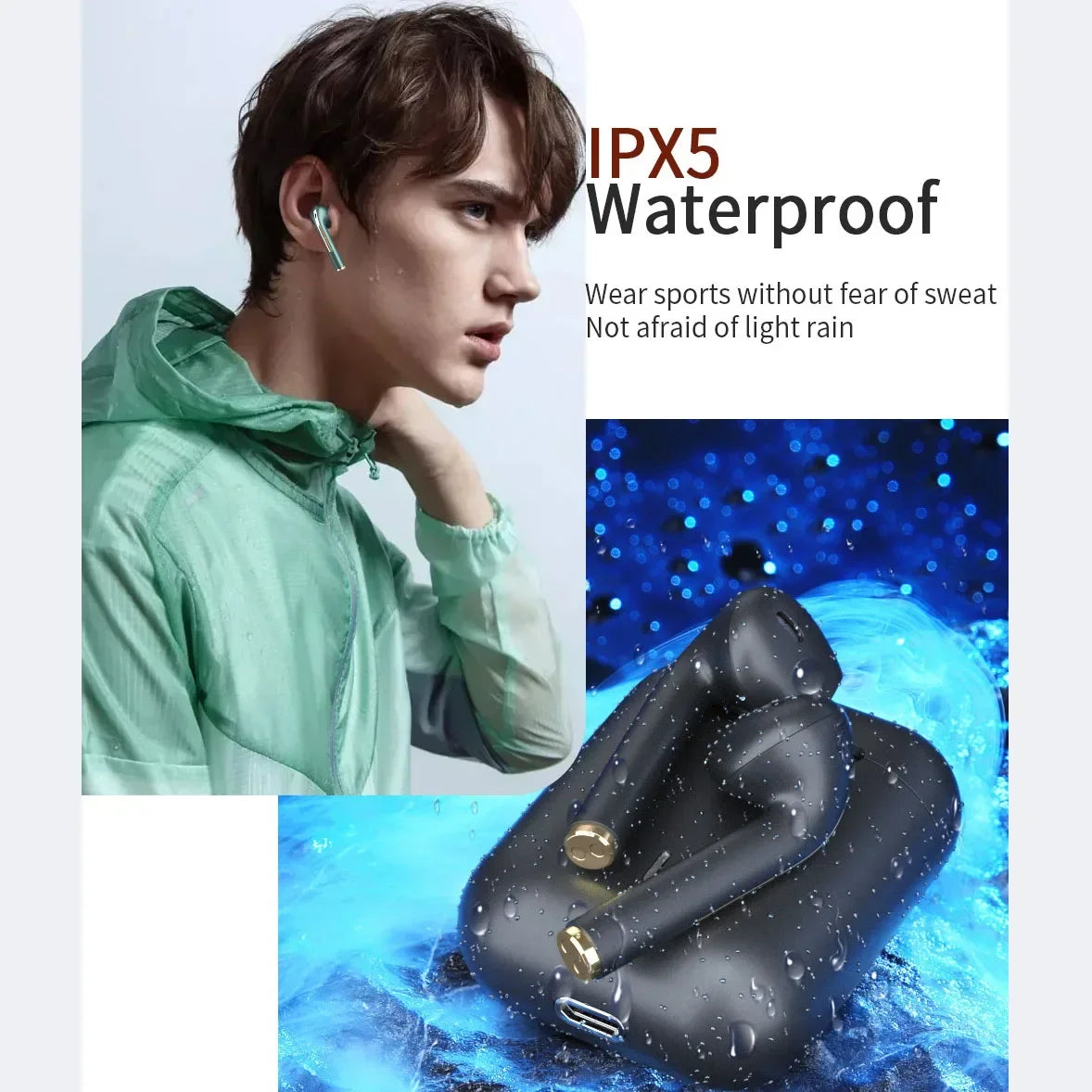 XIAOMI J18 Headset Wireless Earphones Bluetooth Headphones True For Stereo Sport Game TWS Earbuds In Ear With Mic Touch